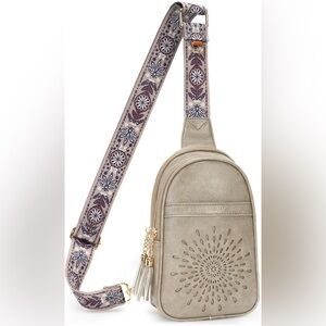Stylish Gray Crossbody Bag